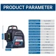 Bosch Laser Level 12/2 Lines Green Laser Self-Leveling 
