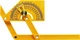 General Tools 29 Plastic Protractor and Angle Finder, Outside, Inside
