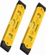 Firecore 2pcs Magnetic Torpedo Level, 9-Inch Shockproof Toolbox Level Orange 