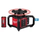 Milwaukee Tool 3701-21T M18 Red Exterior Rotary Laser Level Kit With Receiver,