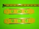 2x- Johnson Yellow 9" Magnetic Aluminum Torpedo Level V-Groove Fits Pipe Conduit