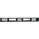 Johnson 3878 I-Beam Level, 78 in L, 5-Vial, Magnetic, Aluminum, Black