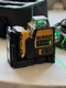 DeWalt DW089LG 12V Green Line 3 x 360 Laser Level Laser Tool battery + Charger
