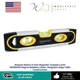 Amazon Basics 9-Inch Magnetic Torpedo Level 180/90/45 Degree Bubbles | Ruler