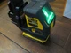 DeWalt 20V Green Cross Line Laser Level DCLE34021 & battery