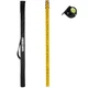 Firecore 13-Foot Aluminum Grade Rod, 8ths, 4 Sections Dual 13FT, Yellow,white 