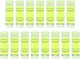 HARFINGTON 15pcs Small Cylindrical Bubble Level Vials 9.5x31mm PMMA 