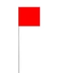 Swanson Tool Co FRG15100 2.5-Inch by 3.5-Inch Marking Flags 100 Pack, Red 