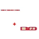 Milwaukee MLIBM48 48 in. Magnetic I-Beam Level w/ 48-22-5107 Torpedo Level