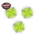 YMGBHNKJLS 3Pcs Small Circular Bubble Levels 32x7mm 32x7mm, Yellow-green