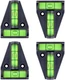 Firecore 4PCS RV T Level Bubble Levels Cross Check Bubble Two Ways Multipurpose 