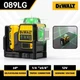 DeWalt DW089LG 12V Green Line 3 x 360 Laser Level with Battery and Charger