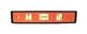 JOHNSON LEVEL Torpedo 9 Inch 3 Vials Structo-Cast USA 7500B-ORANGE