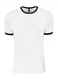 Next Level 3604 t shirt ringer cotton premium shirts white with black