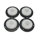 ZCZQC 4pcs Circular Bullseye Bubble Level with Screws Diameter Disc White 