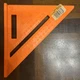 (1) NEW Johnson 7" Plastic Orange Rafter Square RAS-70 - Made in USA!
