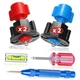 Picture Hanging Kit Tool with Level for Sawtooth/Keyhole Frame 4 Red & Blue