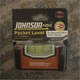 Johnson 1721P Magnetic Pocket Level Orange Rare Earth Magnets Oversized Vial