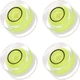 Kozelo 4Pcs Small Circular Bubble Spirit Levels - [10Mm Diameter 6Mm Thickness] 