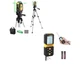 PREXISO Laser Level 360&deg; Green Beam w/ Tripod + 215ft Laser Distance Measure Kit