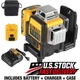 DEWALT DW089LG 12 Line 3x360&deg; Green Laser Level Self Leveling 12V Kit