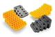 Camco 44425 RV Curved Leveler with Chock - 2 Pack - Easy Drive-on Leveler...