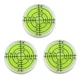 3Pcs Circular Bubble Level Bullseye Degree Marked Surface Round Spirit Levels 