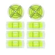 LAIESYA 8Pcs Small Bubble Spirit Level Mini Square Levels Measuring Set a 