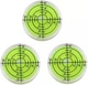 3Pcs Circular Bubble Level Bullseye Degree Marked Surface round Spirit Levels 