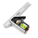 Arrow Combination Square, 6-Inch Combo Square with Stainless Steel Ruler, Zin...