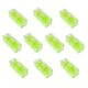ZUJHPYMI 10Pcs Small Bubble Level 10x10x29mm 10x10x29mm, Non-Magnetic, Green