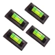 WOYISEPG 4Pcs Magnetic Bubble Spirit Level RV Standard Levels Magnet Set-a 