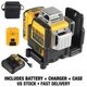 DEWALT DW089LG 12 Line 3x360&deg; Green Laser Level Self Leveling 12V Kit