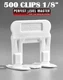 1/8" T-Lock 500 Clips - Perfect Level Master  - Tile Leveling System spacers