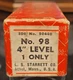 NOS Starrett No98-4 Precision Machinist Level-4"-Pristine Crinkle Finish VINTAGE