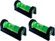 Taskar 3 Pack Mini Magnetic Spirit Level 37mm (1 1/2") For TV Black, Green 