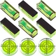 9 Pcs Small Bubble Spirit Level, Mini Magnetic Square Drill Bubble Levels, Ci...