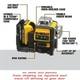 DeWalt DW089LG 12V Green Line 3 x 360 Laser Level leser + Battery + charger