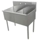 Advance Tabco 4-42-48 Scullery Sink 36 In X 21 In, 2, 2, Floor, Stainless Steel