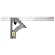 Johnson 415 Combination Square, 12 in L Blade, 1/8 in, 1/16 in, 1/32 in Graduati