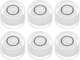 HARFINGTON 6pcs Round Bubble Level 10x6mm Mini Circular 10x6mm, White 