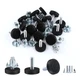 AIEX Adjustable Furniture Levelers, 16pcs Leveling 0.7*0.86 inches, Black 