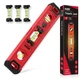 KATA Torpedo Level Magnetic with Light: 9 Inch Shockproof Small Small, 3pcs 