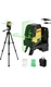 PREXISO 360&deg; Laser Level with Tripod, 100Ft Self Leveling Cross Line Laser Level