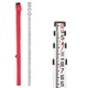 Grade Stick, 14-Foot Dual Sided Aluminum Rod - 10ths, 14FOOT 10TH, Red 