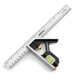 Arrow 12" Combination Squares Stainless Steel Ruler Zinc Alloy Body Bubble Level
