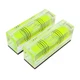 SIZIKJXGHWYI 2Pcs Square Bubble Spirit Levels with 52x20x15mm, Yellow-green 