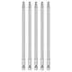 HARFINGTON 5pcs T27 Security Torx Bit 1/4" Hex Shank 6" Long T27, Silver Tone