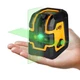LAISAI Laser Level, 100FT Self Leveling Green Cross Line 10.2x7x9.6CM, Orange 