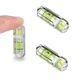 SIZIKJXGHWYI 3Pcs Mini Bubble Spirit Levels 30x9mm Level White 